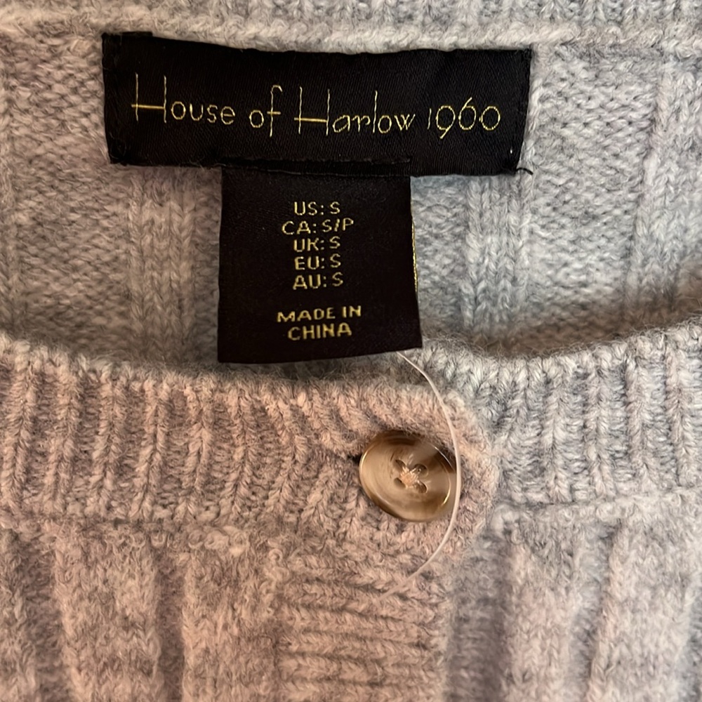 NWOT House of Harlow 1960 Crop Sweater - Picture 3 of 6